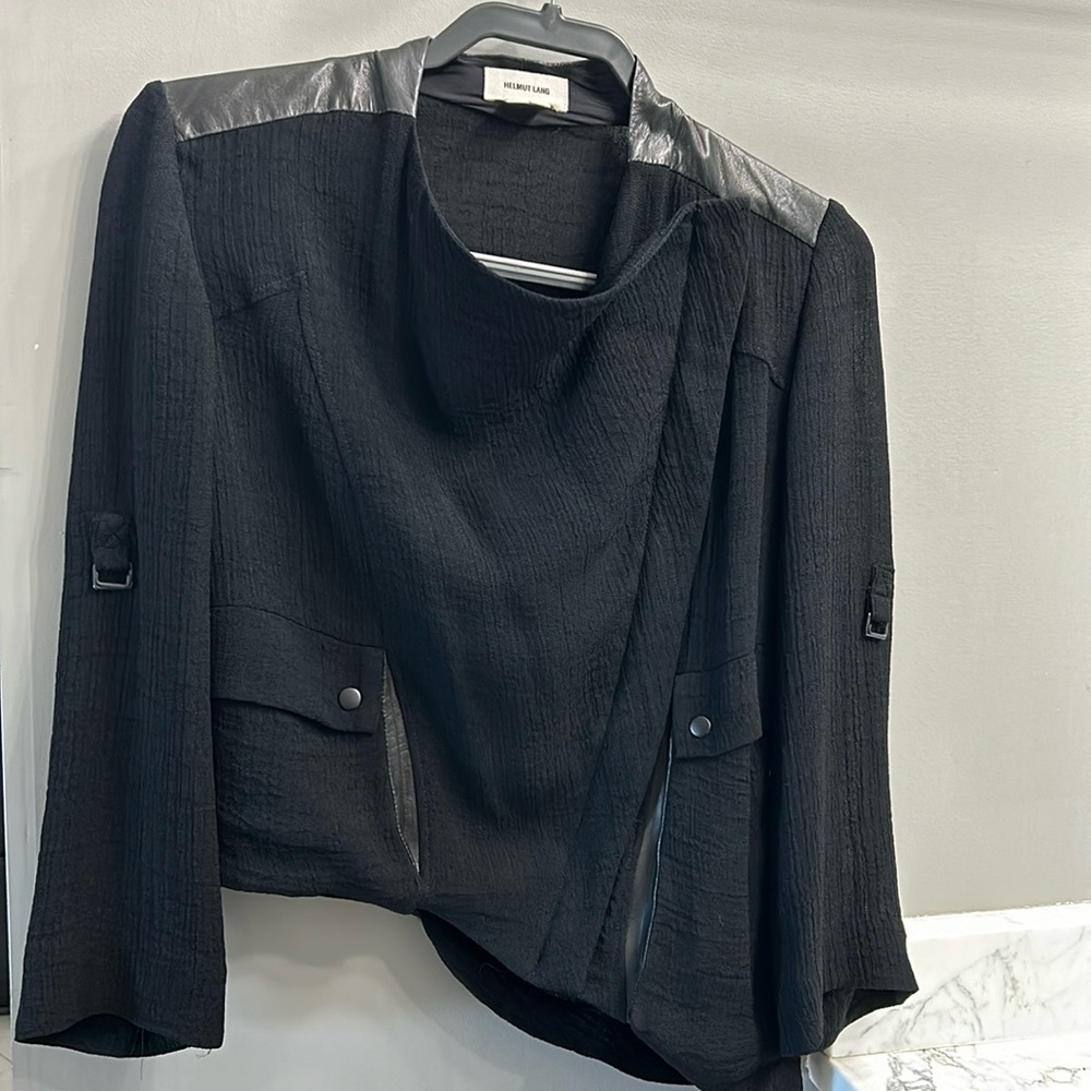 Helmet Lang asymmetrical jacket